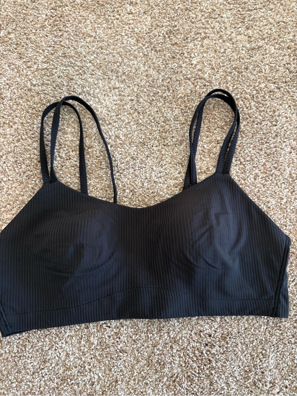 Lululemon Like a Cloud Bra - Black Ribbed, 10